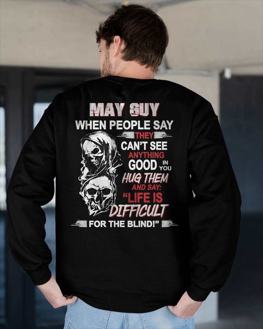 MAY - HUG THEM AND SAY... - BIRTHDAY T-SHIRT FOR MEN - MTNN05 (SKU12-253-05)