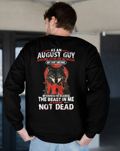 AUGUST - KIND AND LOVING ARE MY NATURE - BIRTHDAY T-SHIRT FOR MEN - MTNN08 (SKU26T-01-17-08)