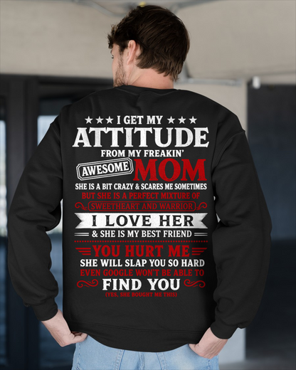 T-Shirt – Sweetheart & Warrior – Perfect Gift From Mom To Son - MTNN00 (SKU2605-153-00)