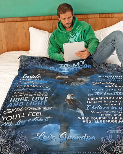 Special Gift For Your Grandson Blanket - From Grandpa (SKUB11-140)