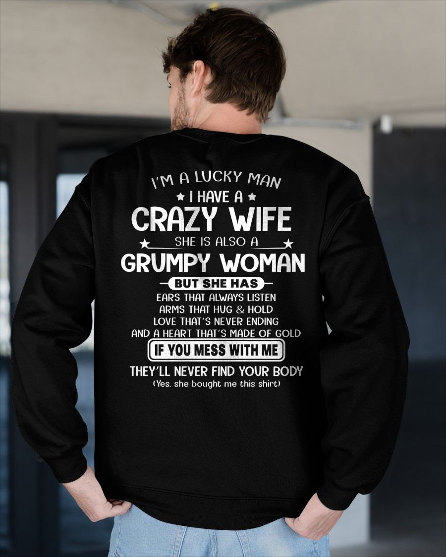 LUCKY MAN OF A GRUMPY WIFE  - GIFT FROM WIFE - MTNN00 (SKU12-277-00)