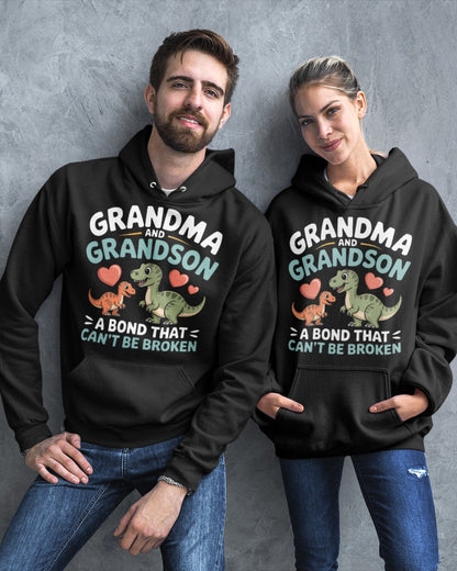 GRANDMA AND GRANDSON A BOND THAT CAN'T BE BROKEN DINOSAUR UNISEX T-SHIRT - MTNN00 (SKU-GMS5)