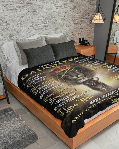 Special Gift For Your Daughter Blanket - From Dad (SKU-CHAU-B23)