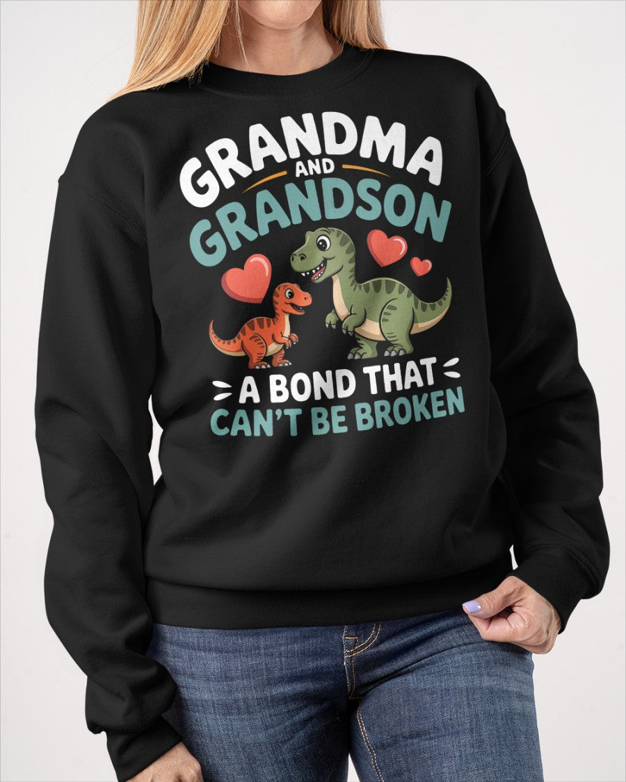 GRANDMA AND GRANDSON A BOND THAT CAN'T BE BROKEN DINOSAUR UNISEX T-SHIRT - MTNN00 (SKU-GMS5)