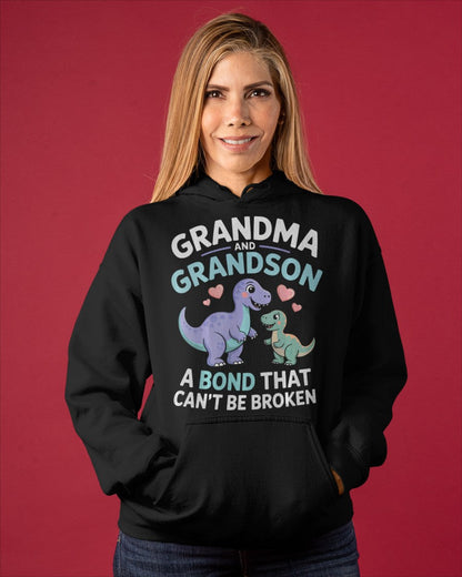 GRANDMA AND GRANDSON A BOND THAT CAN'T BE BROKEN DINOSAUR UNISEX T-SHIRT MTNN00 (SKU-GMS4)