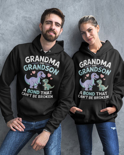GRANDMA AND GRANDSON A BOND THAT CAN'T BE BROKEN DINOSAUR UNISEX T-SHIRT MTNN00 (SKU-GMS4)