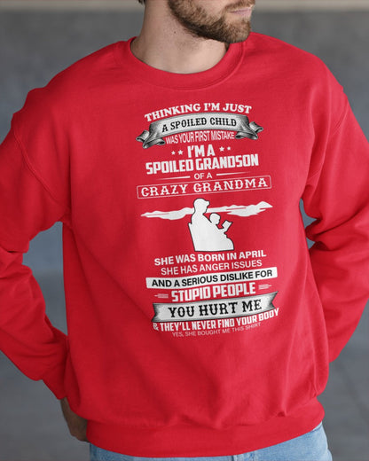 Spoiled by Grandma Shirt April Edition – From Grandma to Grandson HNDS04 (SKU-GMS2-04)