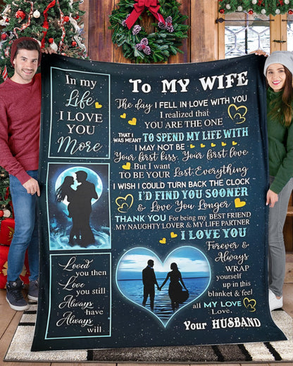 Special Gift For Your Wife Blanket - From Husband (SKU-CHAU-B11)
