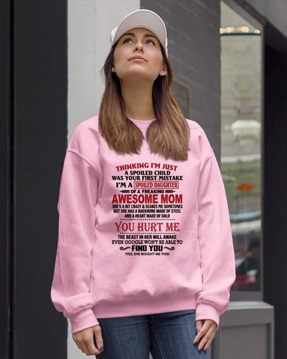 TO MY DAUGHTER - SPOILED DAUGHTER - PERFECT GIFT FOR DAUGHTER - GIFT FROM MOM - MTNN00 (SKU10-151-00)