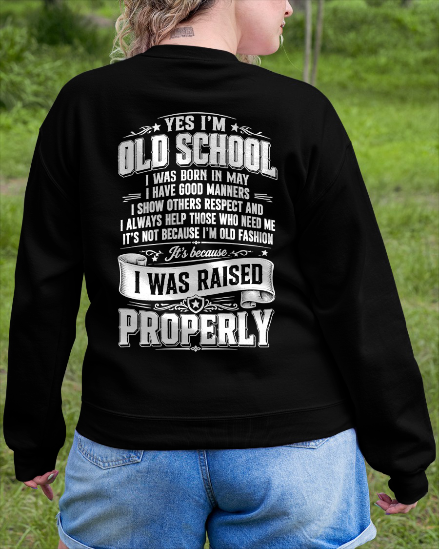 MAY - OLD SCHOOL WITH GOOD MANNERS – T-SHIRT FOR WOMEN - MTNN05 (SKU2605-453-05)