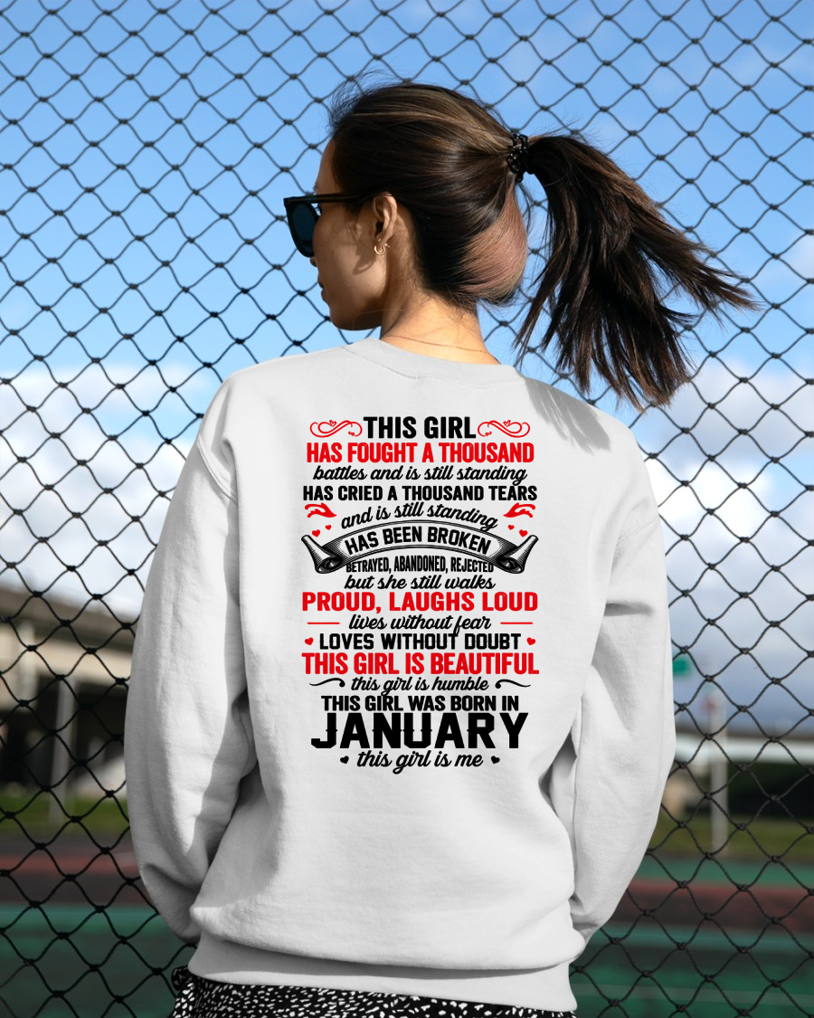 JANUARY – BEAUTIFUL, STRONG & UNBREAKABLE – T-SHIRT FOR WOMEN – MTNN01 (SKU2609-116-01)