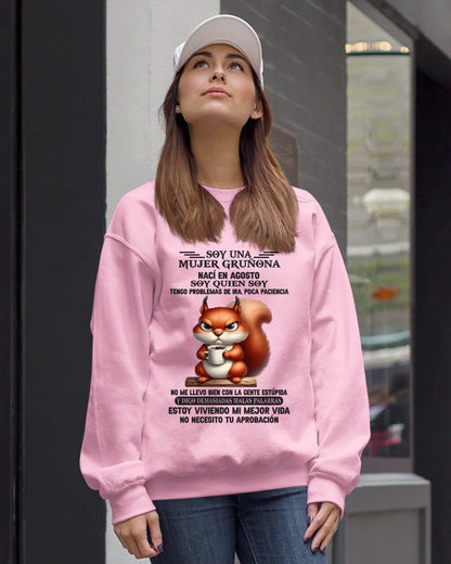 AGOSTO - MUJER GRU��ONA - REGALO DE CUMPLEA��OS PARA MUJERES - MTNN08sp (SKU09-36-08)