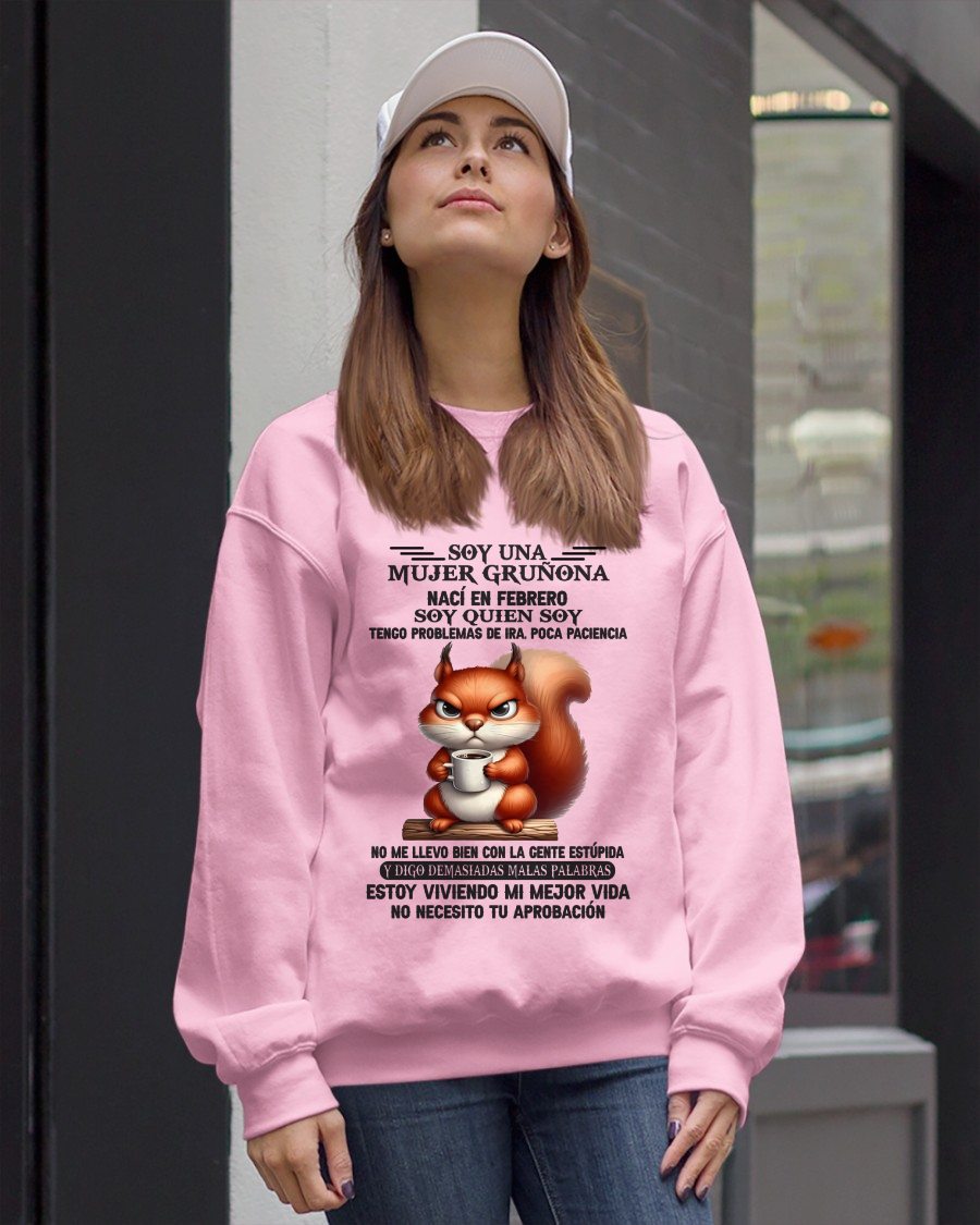 FEBRERO - MUJER GRU��ONA - REGALO DE CUMPLEA��OS PARA MUJERES - MTNN02sp (SKU09-36-02)