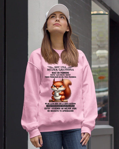FEBRERO - MUJER GRU��ONA - REGALO DE CUMPLEA��OS PARA MUJERES - MTNN02sp (SKU09-36-02)