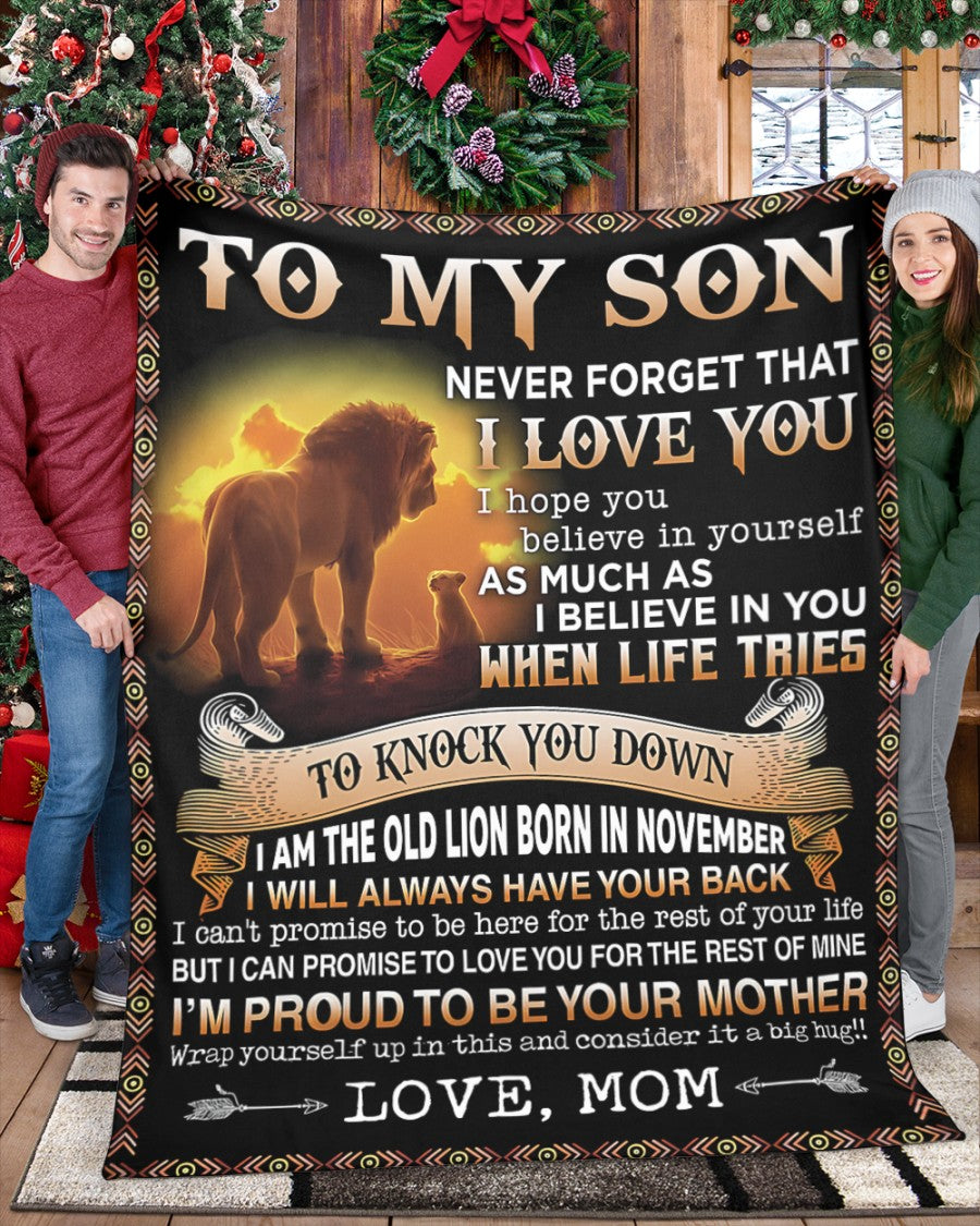 Special Gift For Your Son Blanket - From Mom (SKUB09-140-11)