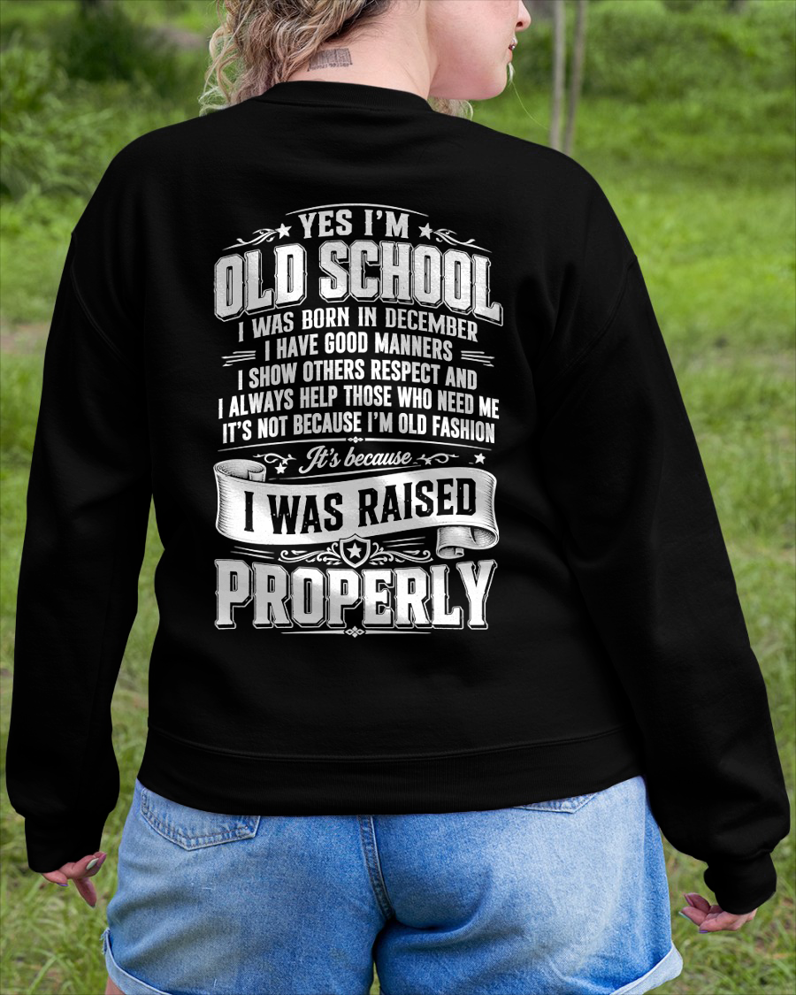 DECEMBER - OLD SCHOOL WITH GOOD MANNERS – T-SHIRT FOR WOMEN - MTNN12 (SKU2605-453-12)