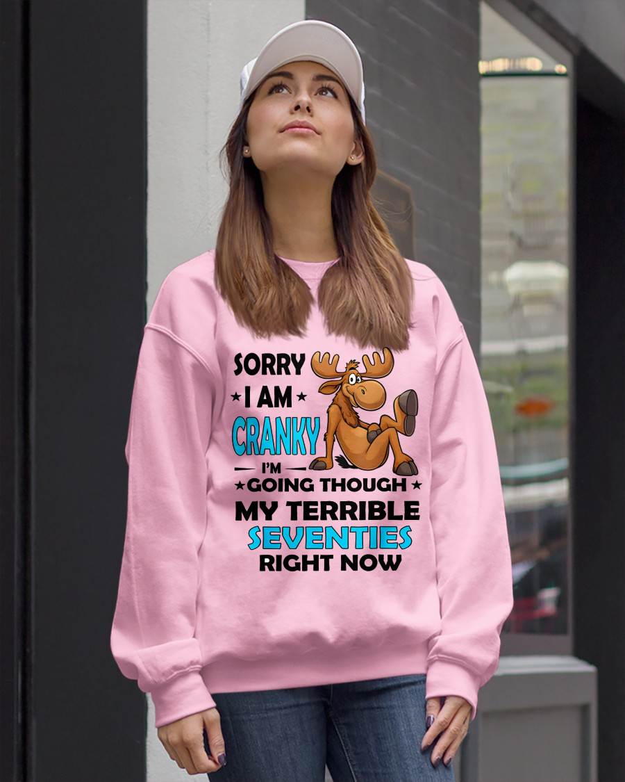 SORRY I AM CRANKY - BIRTHDAY SHIRT FOR WOMEN - MTNN00 (SKU12-249)