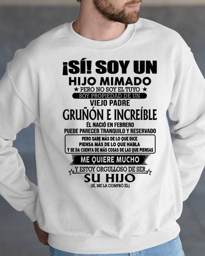 (Febrero) Padre Increíble - Regalo especial para hijo - T02 (Sku.tbn07-02)