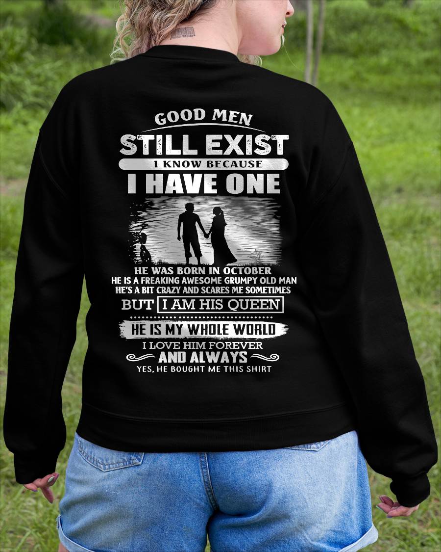 OCTOBER - GOOD MEN STILL EXIST - PERFECT GIFT FROM HUSBAND, BOYFRIEND - MTNN10 (SKU2607-180-10)