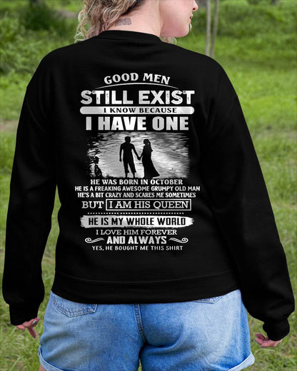 OCTOBER - GOOD MEN STILL EXIST - PERFECT GIFT FROM HUSBAND, BOYFRIEND - MTNN10 (SKU2607-180-10)