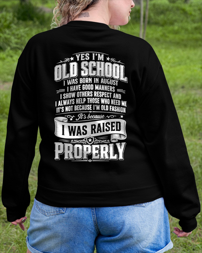 AUGUST - OLD SCHOOL WITH GOOD MANNERS – T-SHIRT FOR WOMEN - MTNN08 (SKU2605-453-08)