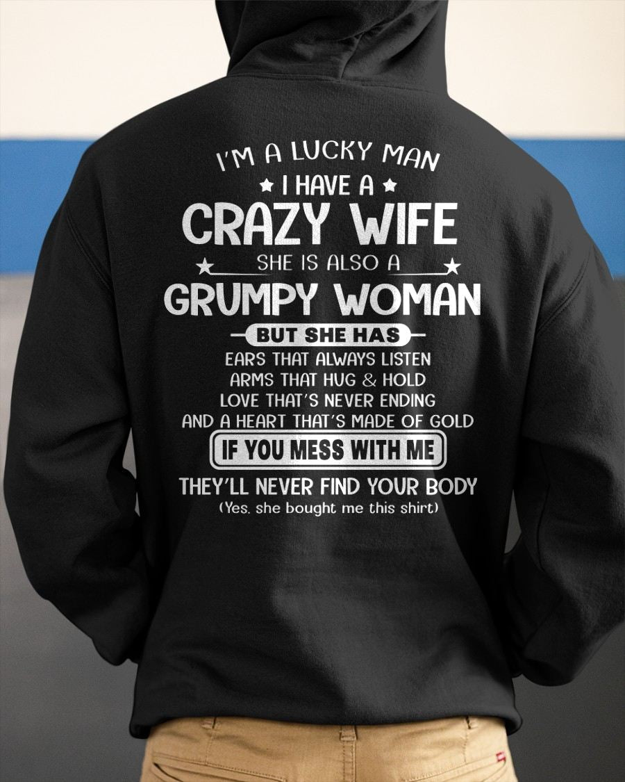 LUCKY MAN OF A GRUMPY WIFE  - GIFT FROM WIFE - MTNN00 (SKU12-277-00)