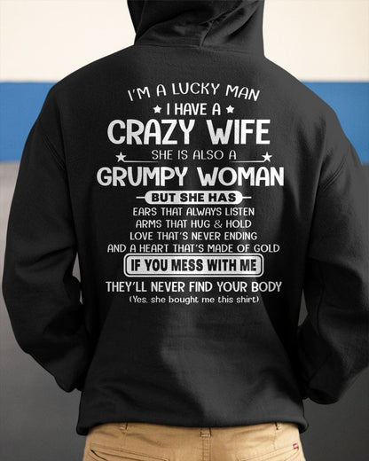 LUCKY MAN OF A GRUMPY WIFE  - GIFT FROM WIFE - MTNN00 (SKU12-277-00)