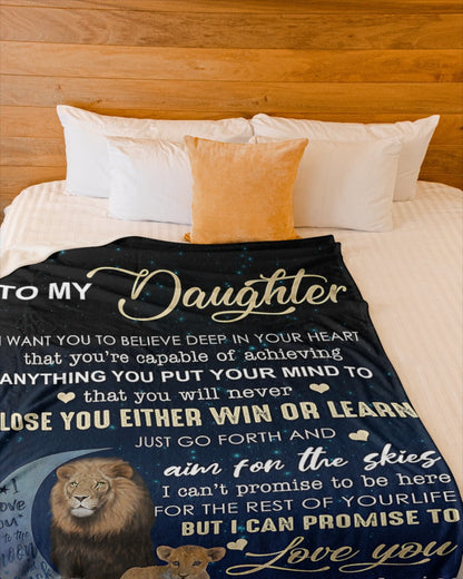 BLANKET FOR DAUGHTER - GIFT FROM DAD - COMFORT & WARMTH GIFT NTTD00