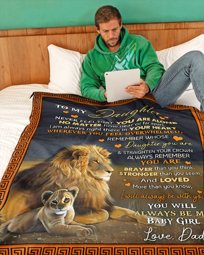 Special Gift For Your Daughter Blanket - From Dad01 (SKUB11-103)