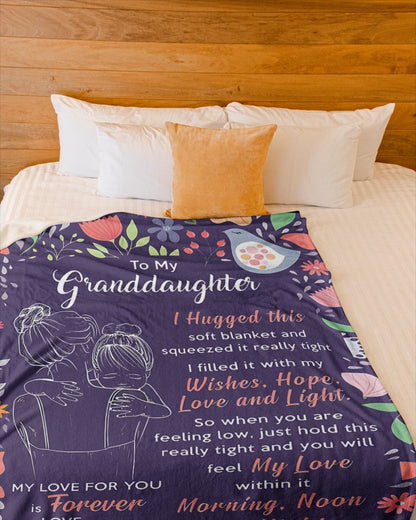 BLANKET FOR GRANDDAUGHTER – COMFORT & WARMTH GIFT Sherpa Fleece Blanket NTTD00 (SKUB-GRA02)