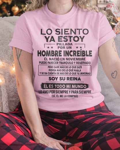 Noviembre Hombre Increíble - Regalo especial para tu novia, esposa - T11 (SKU09-06-11)