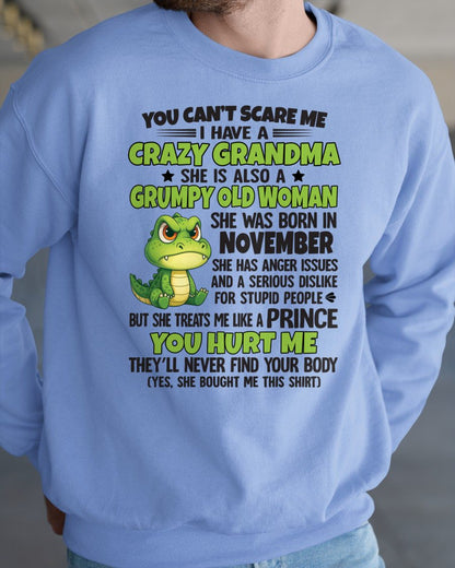 NOVEMBER - YOU CAN'T SCARE ME - FOR GRANDSON - GIFT FROM GRANDMA - HNDS11 (SKU09-85-11)
