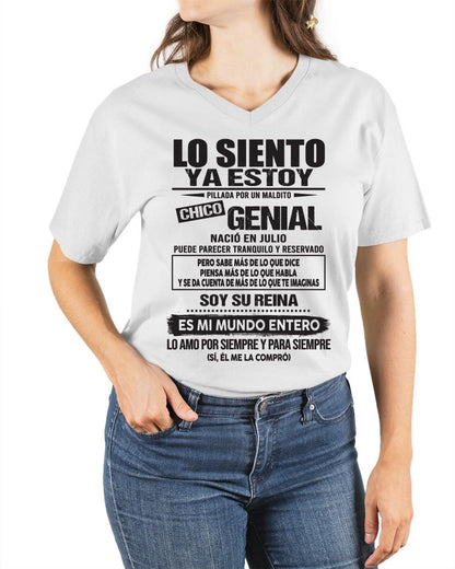 Julio - Chico genial Nació en julio - Regalo especial para novia - T07 (SKU04-18)