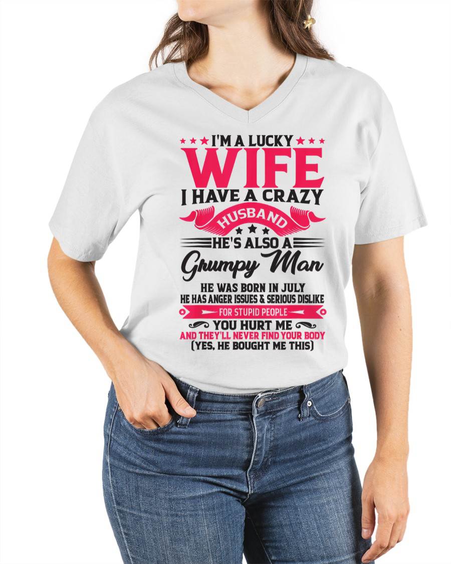 JULY - TO MY WIFE - I'M A LUCKY WIFE - GIFT FROM HUSBAND - HNDS07 (SKU10-136-07)