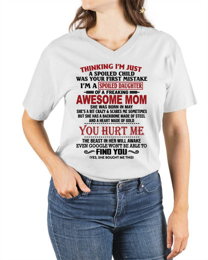 MAY - TO MY DAUGHTER - SPOILED DAUGHTER - PERFECT GIFT FOR DAUGHTER - GIFT FROM MOM - MTNN05 (SKU10-151-05)