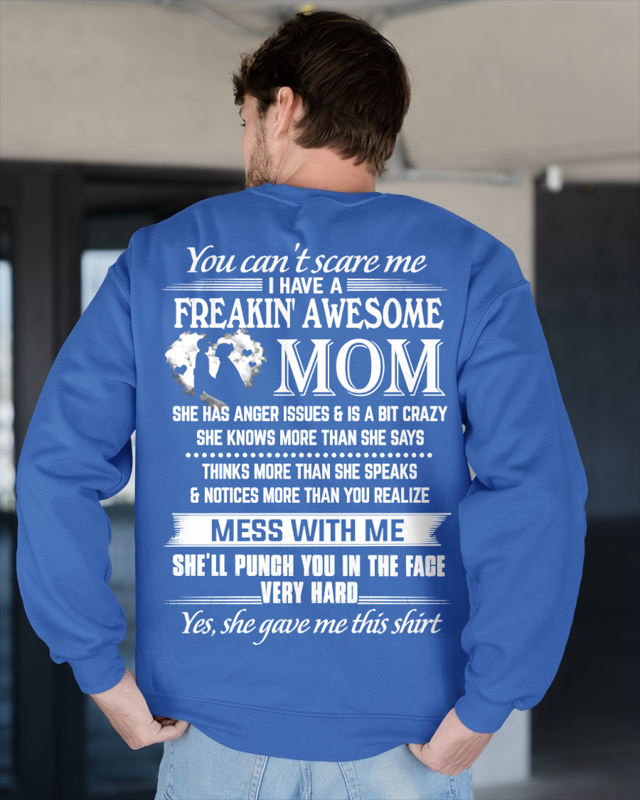 T-Shirt For Son – Freakin’ Awesome Mom – Funny Gift From Mom To Son - MTNN00 (SKU2605-223-00)