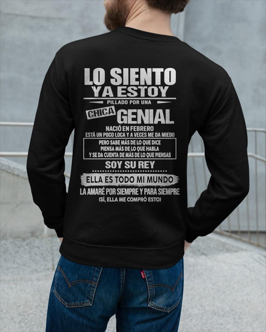 Febrero Chica genial - Regalo especial para novio - Black - T02 (SKU05-80-02)
