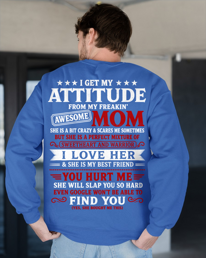 T-Shirt – Sweetheart & Warrior – Perfect Gift From Mom To Son - MTNN00 (SKU2605-153-00)