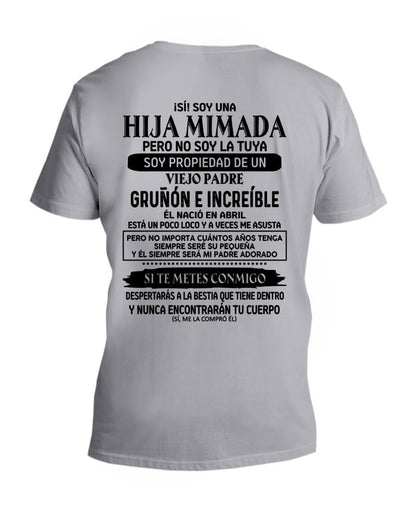 Abril - Padre increíble nacido en abril - Regalo perfecto para tu hija - T04 (SKU05-91-04)