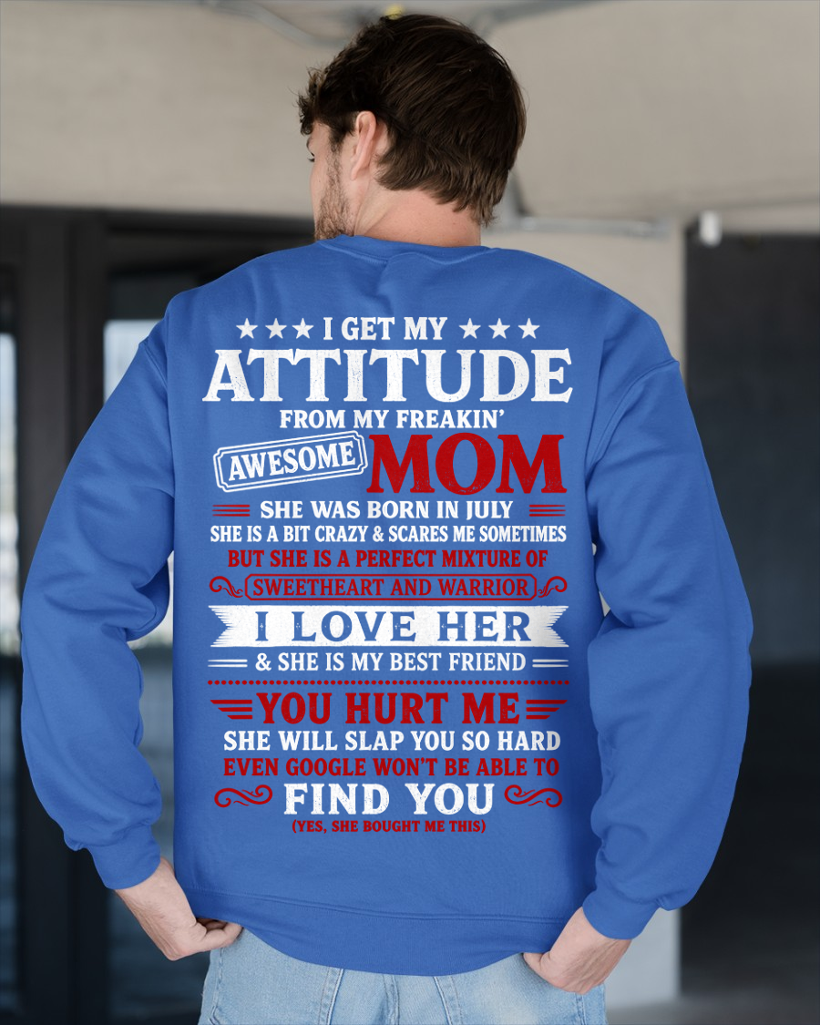 July T-Shirt – Sweetheart & Warrior – Perfect Gift From Mom To Son - MTNN07 (SKU2605-153-07)