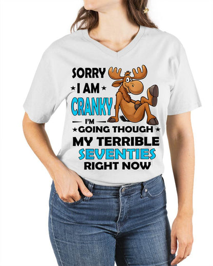 SORRY I AM CRANKY - BIRTHDAY SHIRT FOR WOMEN - MTNN00 (SKU12-249)