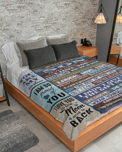 Special Gift For Your Son Blanket - From Mom