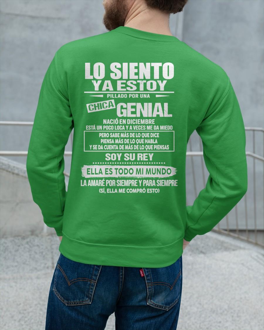 Diciembre - Chica genial nació en diciembre - Regalo especial para novio - Black - T12 (SKU05-80-12)