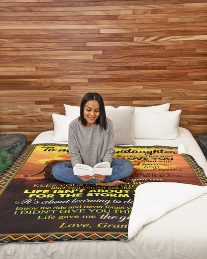 Special Gift For Your Granddaughter Blanket - From Grandpa (SKUB11-99)