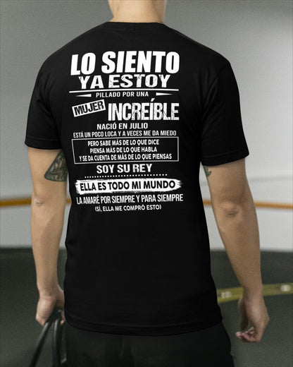 Julio - Chica genial nació en julio - Regalo especial para novio, esposo - T07 (SKU09-05-07)
