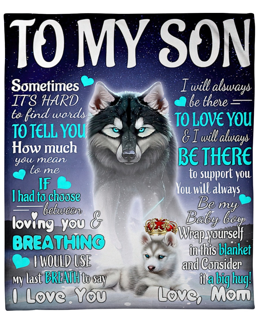 Gift for Son Blanket from Mom - Blanket (SKUB11-102)