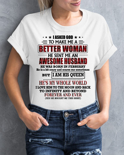 FEBRUARY - GOD SENT ME AN AWESOME HUSBAND - GIFT FROM HUSBAND - MTNN02 (SKU12-321-02)
