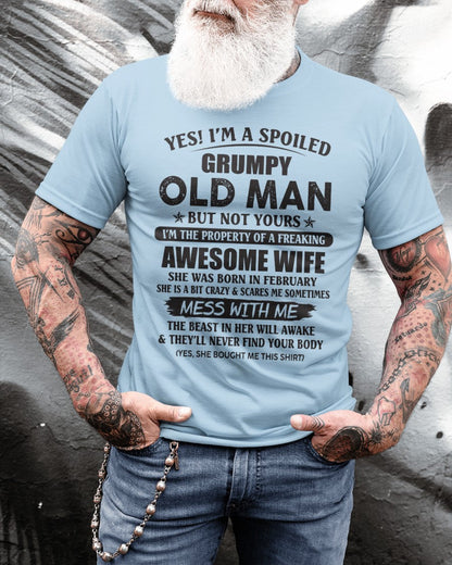 Awesome wife February - Perfect gift for your husband from wife - MTNN02 (SKU96-68-02)