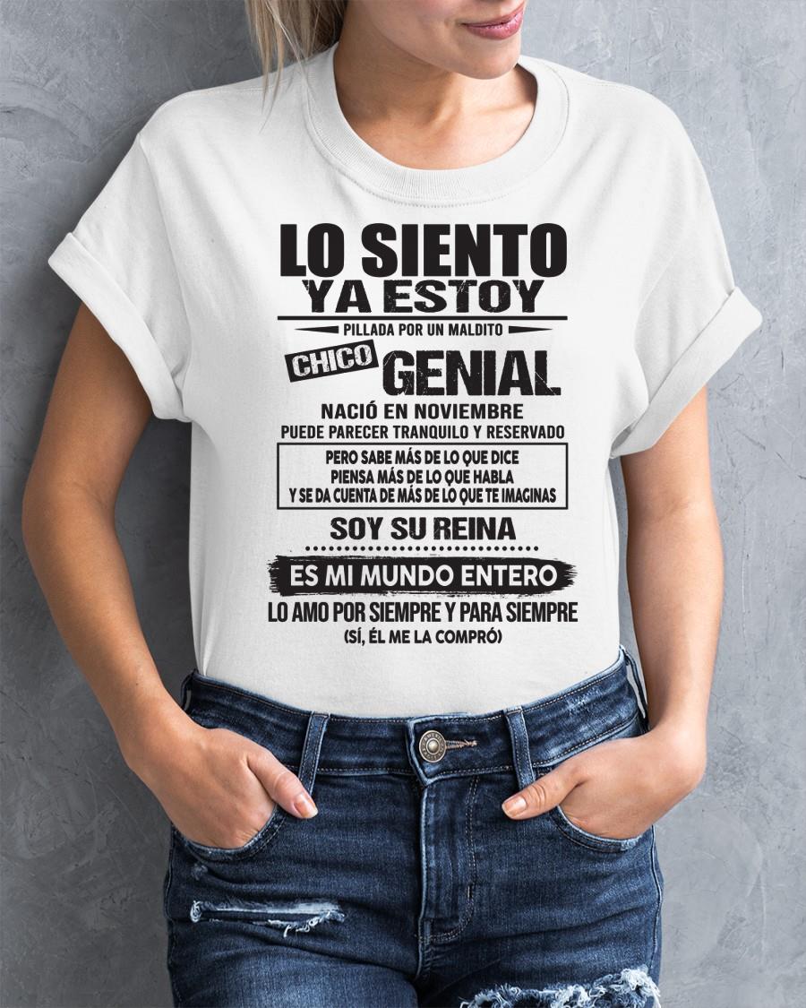 Noviembre - Chico genial Nació en noviembre - Regalo especial para novia - T11 (SKU04-18)