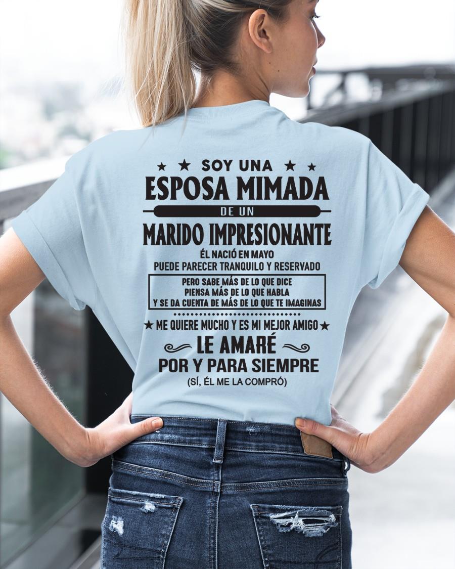 Mayo - Soy una Esposa mimada de un Marido impresionante - Regalo especial para tu esposa - T05 (SKU05-101-05)